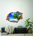 FOTOTAPETA 3D SAMOPRZYLEPNA naklejka 3D PLAŻA PALMY TROPIKI