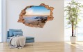 FOTOTAPETA 3D SAMOPRZYLEPNA naklejka 3D ścienna PLAŻA ZACHÓD SŁOŃCA MORZE