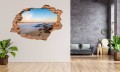 FOTOTAPETA 3D SAMOPRZYLEPNA naklejka 3D ścienna PLAŻA ZACHÓD SŁOŃCA MORZE
