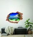 FOTOTAPETA 3D SAMOPRZYLEPNA naklejka ścienna 3D TAJLANDIA ŁÓDKI TROPIKI