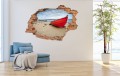 FOTOTAPETA 3D SAMOPRZYLEPNA na ścianę naklejka 3D ŁÓDŹ NA PLAŻY