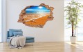 FOTOTAPETA 3D SAMOPRZYLEPNA naklejka dziura w ścianie PIASEK FALA MORZE 