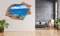 FOTOTAPETA 3D SAMOPRZYLEPNA naklejka DZIURA na ścianę PODWODNY ŚWIAT RYB