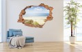 FOTOTAPETA 3D SAMOPRZYLEPNA naklejka DZIURA W ŚCAINIE plaża widok piasek
