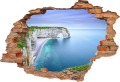 FOTOTAPETA 3D SAMOPRZYLEPNA naklejka dziura ścienna KLIF WIDOK OCEAN 