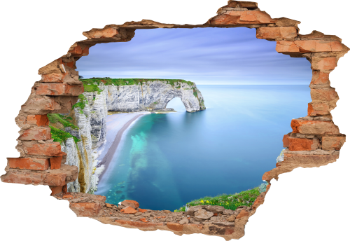 FOTOTAPETA 3D SAMOPRZYLEPNA naklejka dziura ścienna KLIF WIDOK OCEAN 