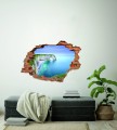FOTOTAPETA 3D SAMOPRZYLEPNA naklejka dziura ścienna KLIF WIDOK OCEAN 