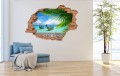FOTOTAPETA 3D SAMOPRZYLEPNA naklejka dziura ŁÓDKI TAJLANDIA PALMY