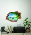 FOTOTAPETA 3D SAMOPRZYLEPNA naklejka dziura ŁÓDKI TAJLANDIA PALMY
