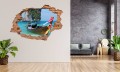 FOTOTAPETA 3D SAMOPRZYLEPNA naklejka dziura na ścianę ŁÓDKA TAJLANDIA OCEAN