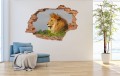 FOTOTAPETA 3D SAMOPRZYLEPNA naklejka ścienna LEW KRÓL DŻUNGI