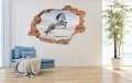 FOTOTAPETA 3D SAMOPRZYLEPNA naklejka dziura w ścianie BIAŁY KOŃ