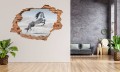 FOTOTAPETA 3D SAMOPRZYLEPNA naklejka dziura w ścianie BIAŁY KOŃ