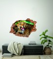 FOTOTAPETA 3D SAMOPRZYLEPNA naklejka dekoracyjna dziura w ścianie GEPARD