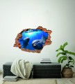 FOTOTAPETA 3D SAMOPRZYLEPNA naklejka dekoracyjna na ścianę DELFIN OCEAN