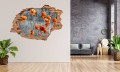 FOTOTAPETA 3D SAMOPRZYLEPNA naklejka na ścianę CZERWONE MAKI KWIATY