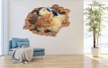 FOTOTAPETA 3D SAMOPRZYLEPNA naklejka ścienna PIES I KOT 
