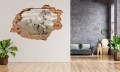 FOTOTAPETA 3D SAMOPRZYLEPNA naklejka na ścianę KOŃ BIAŁY RUMAK