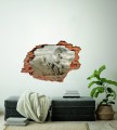 FOTOTAPETA 3D SAMOPRZYLEPNA naklejka na ścianę KOŃ BIAŁY RUMAK