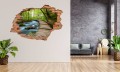 FOTOTAPETA 3D SAMOPRZYLEPNA naklejka na ścianę KŁADKA POTOK LAS MOST