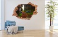 FOTOTAPETA 3D SAMOPRZYLEPNA naklejka dekoracyjna DRZEWA NATURA LAS DROGA