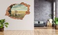 FOTOTAPETA 3D SAMOPRZYLEPNA naklejka dziura w ścianie LEW PUSTYNIA