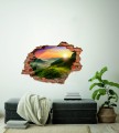 FOTOTAPETA 3D SAMOPRZYLEPNA naklejka dekoracyjna GÓRY SZLAK TĘCZA