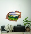 FOTOTAPETA 3D SAMOPRZYLEPNA naklejka dziura w ścianie WZGÓRZA WIDOK GÓRY