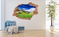 FOTOTAPETA 3D SAMOPRZYLEPNA naklejka do salonu DOMEK W GÓRACH GÓRY