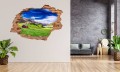 FOTOTAPETA 3D SAMOPRZYLEPNA naklejka do salonu DOMEK W GÓRACH GÓRY