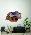 FOTOTAPETA 3D SAMOPRZYLEPNA naklejka ścienna do salonu WZGÓRZA BALONY GÓRY