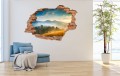 FOTOTAPETA 3D SAMOPRZYLEPNA naklejka dziura w ścianie GÓRY SZCZYTY SŁOŃCE