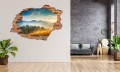 FOTOTAPETA 3D SAMOPRZYLEPNA naklejka dziura w ścianie GÓRY SZCZYTY SŁOŃCE