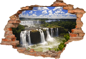 FOTOTAPETA 3D SAMOPRZYLEPNA naklejka na ścianę WODOSPAD NATURA WIDOK