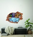 FOTOTAPETA 3D SAMOPRZYLEPNA naklejka do salonu ścienna POTOK W GÓRACH