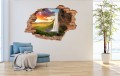 FOTOTAPETA 3D SAMOPRZYLEPNA naklejka do salonu WIDOK GÓRY WODOSPAD ZACHÓD