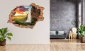 FOTOTAPETA 3D SAMOPRZYLEPNA naklejka do salonu WIDOK GÓRY WODOSPAD ZACHÓD