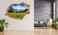 FOTOTAPETA 3D SAMOPRZYLEPNA naklejka do sypialni POLANA W GÓRACH KWIATY