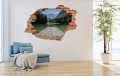 FOTOTAPETA 3D SAMOPRZYLEPNA naklejka ścienna GÓRY POMOST JEZIORO
