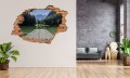 FOTOTAPETA 3D SAMOPRZYLEPNA naklejka ścienna GÓRY POMOST JEZIORO