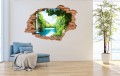 FOTOTAPETA 3D SAMOPRZYLEPNA naklejka do sypialni WODOSPAD W LESIE NATURA