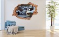 FOTOTAPETA 3D SAMOPRZYLEPNA naklejka dekoracyjna ZIMA WODOSPAD LAS 