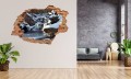 FOTOTAPETA 3D SAMOPRZYLEPNA naklejka dekoracyjna ZIMA WODOSPAD LAS 