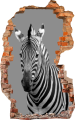 FOTOTAPETA 3D SAMOPRZYLEPNA naklejka ścienna ZEBRA
