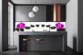 FOTOTAPETA DO KUCHNI ZMYWALNA spa kamienie orchidea storczyk