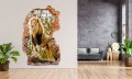 FOTOTAPETA 3D SAMOPRZYLEPNA naklejka ścienna KRÓL LEW