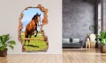 FOTOTAPETA 3D SAMOPRZYLEPNA naklejka ścienna KOŃ W SKOKU
