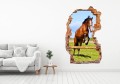 FOTOTAPETA 3D SAMOPRZYLEPNA naklejka ścienna KOŃ W SKOKU