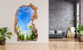 FOTOTAPETA 3D SAMOPRZYLEPNA naklejka ścienna BIAŁE KWIATY