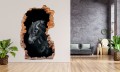 FOTOTAPETA 3D SAMOPRZYLEPNA naklejka ścienna CZARNY KOŃ